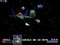 une photo d'Ã©cran de Starwing sur Nintendo Super Nes